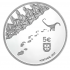 Portugal 5€ Dinheirosaurus Lourinhanensis 2021 (Prata Proof) 